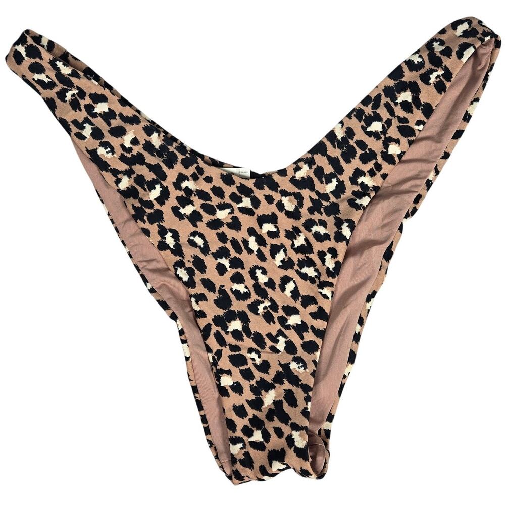 Aerie Cheekier Animal Print Bikini Bottom‎ M NWT